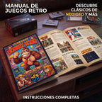 Consola Retro K8 Game Stick HDMI 4K + 40.000 Juegos + 2 Controles Inalámbricos