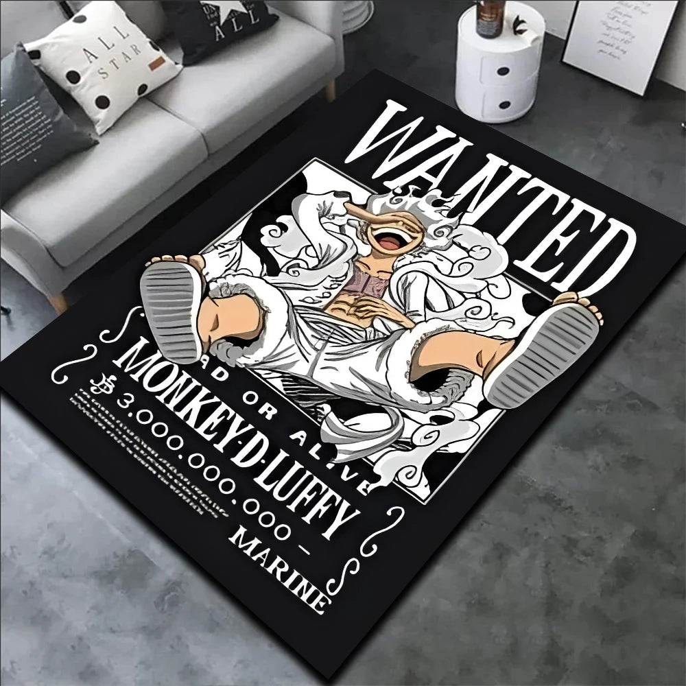 Alfombra One Piece | Luffy Gear 5 Wanted - Edición Premium