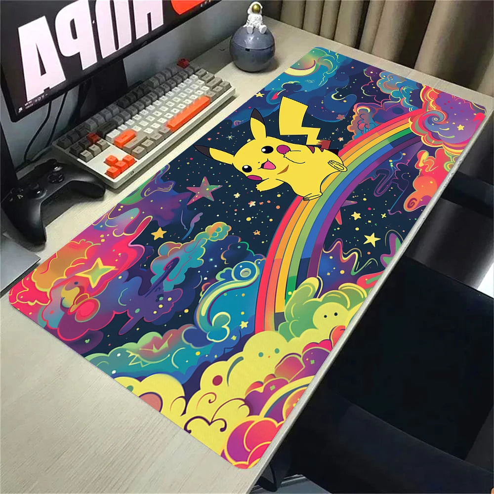 MousePad XXL Pokémon | Pikachu Arcoíris - Edición Premium