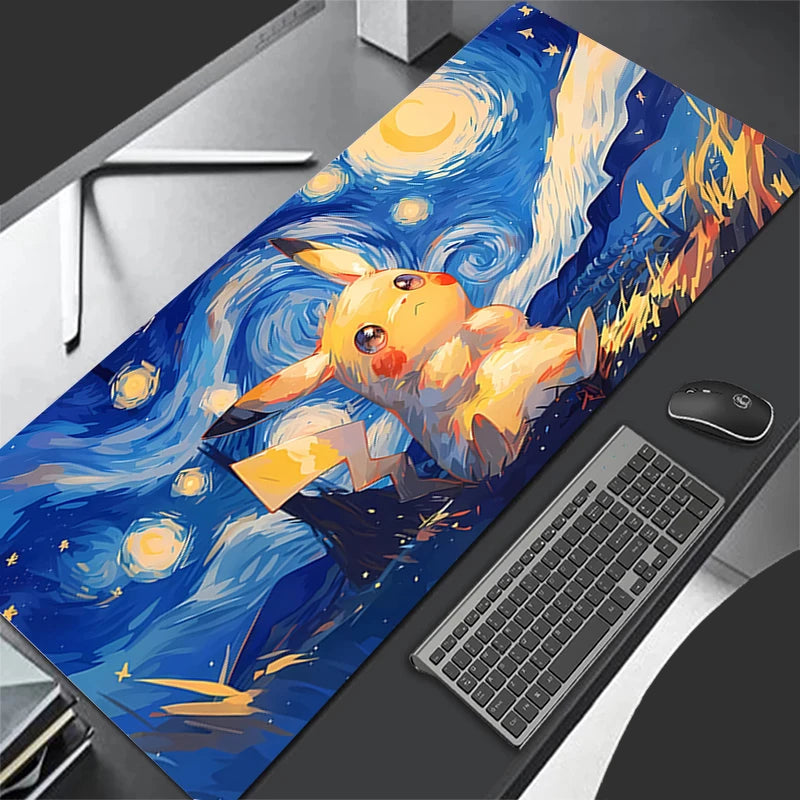 MousePad XXL Pokémon | Pikachu Noche Estrellada - Edición Premium