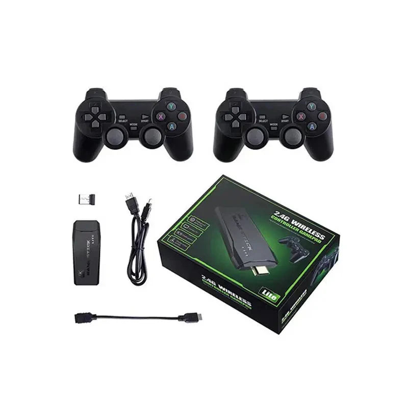 Wireless Retro Game Console M8 4K HDMI Video Game Stick 20000+ Games Plug and Play Nostalgic Game Box Portable for Home Outdoor